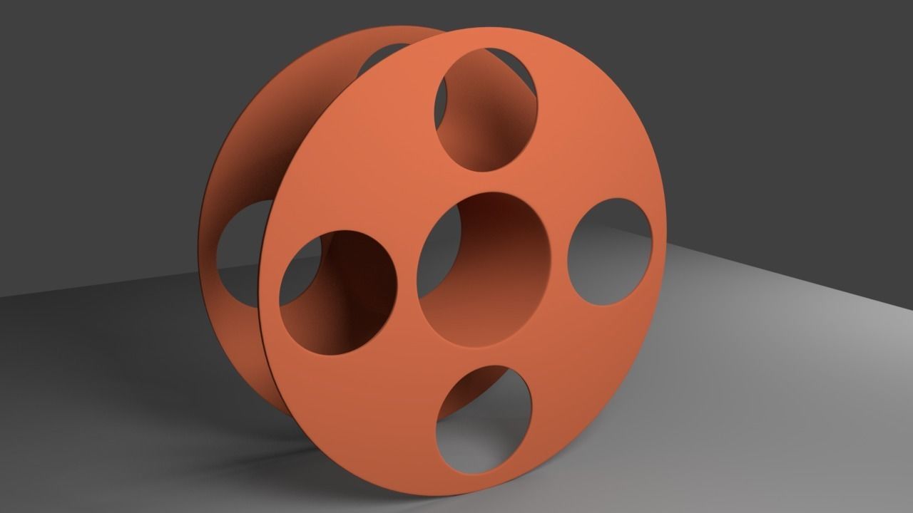 Filament spool for 3D printers 3D print model_2