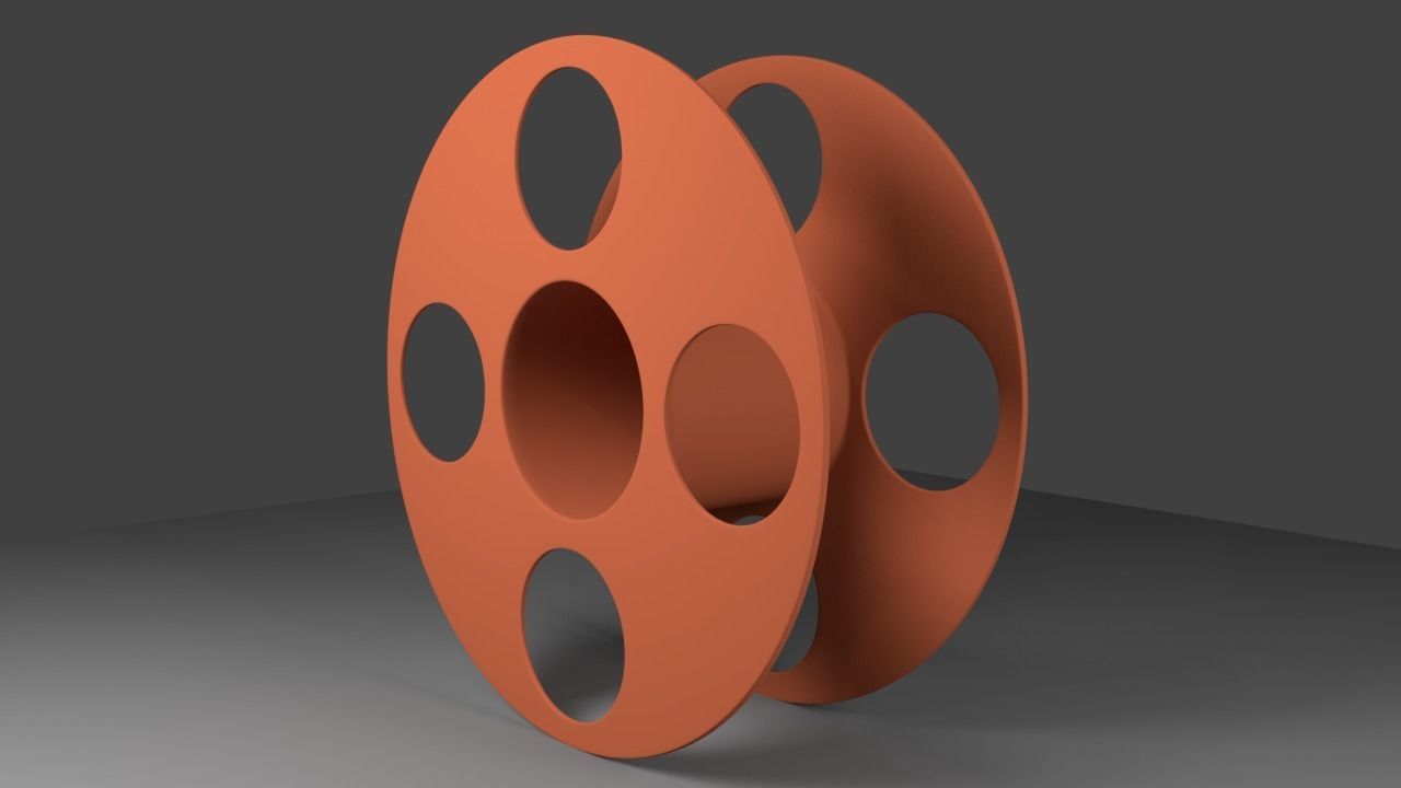 Filament spool for 3D printers 3D print model_3