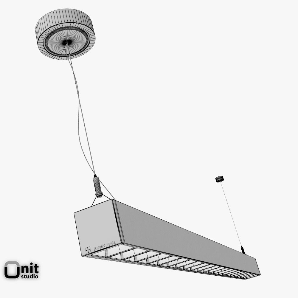 Zumtobel Lincor pendant LED luminaire 3D model_14