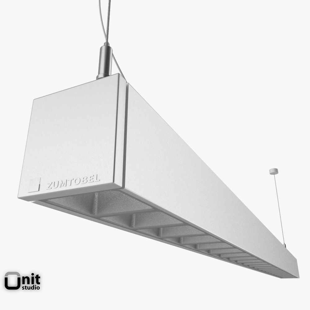 Zumtobel Lincor pendant LED luminaire 3D model_2