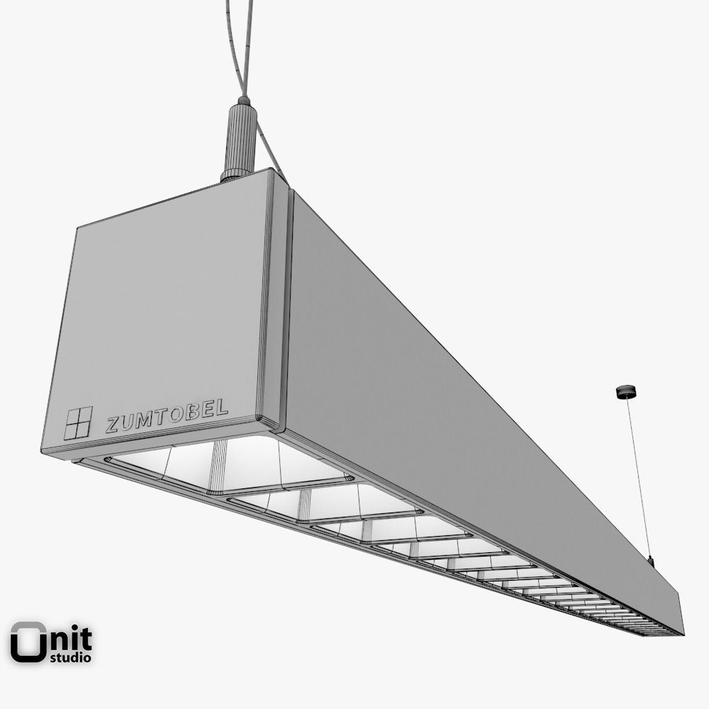 Zumtobel Lincor pendant LED luminaire 3D model_11
