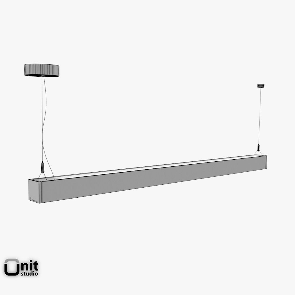 Zumtobel Lincor pendant LED luminaire 3D model_10