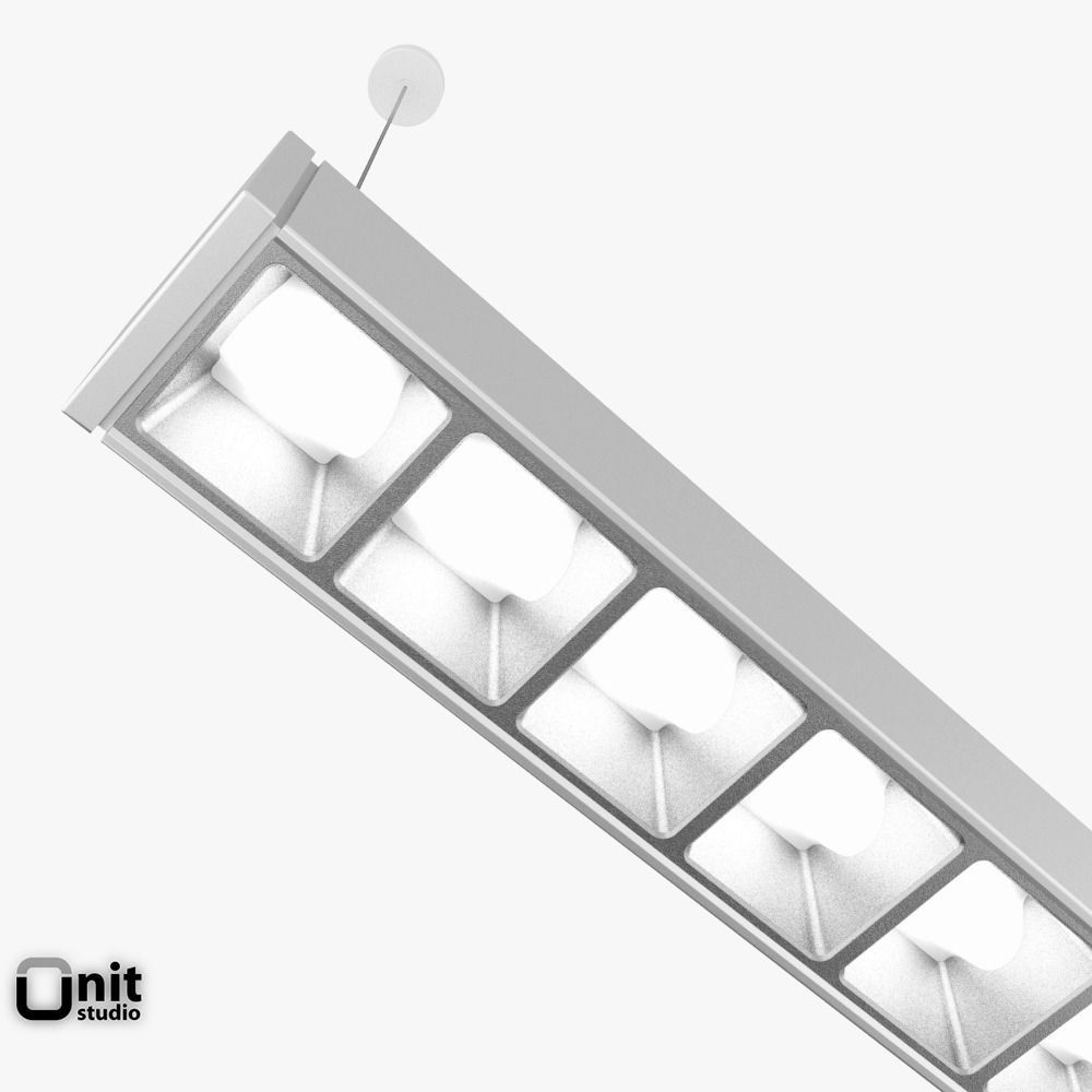 Zumtobel Lincor pendant LED luminaire 3D model_4