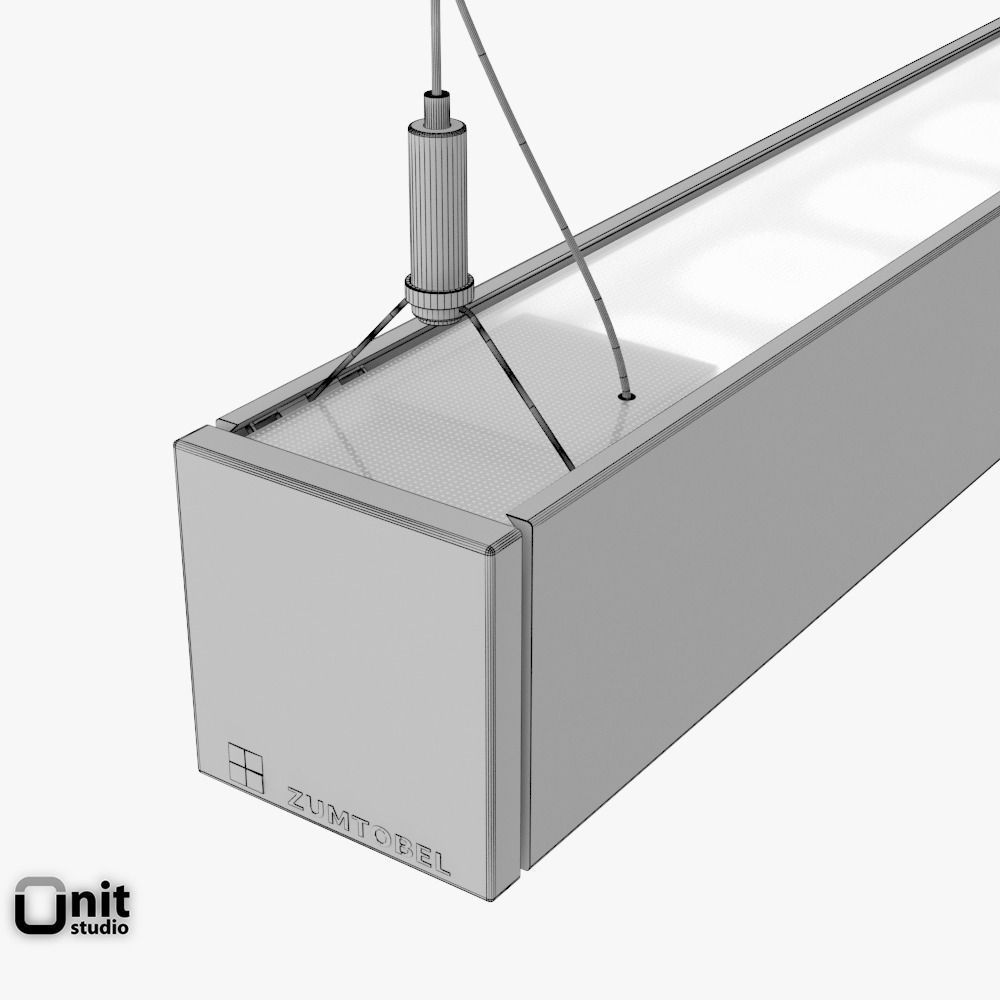 Zumtobel Lincor pendant LED luminaire 3D model_13