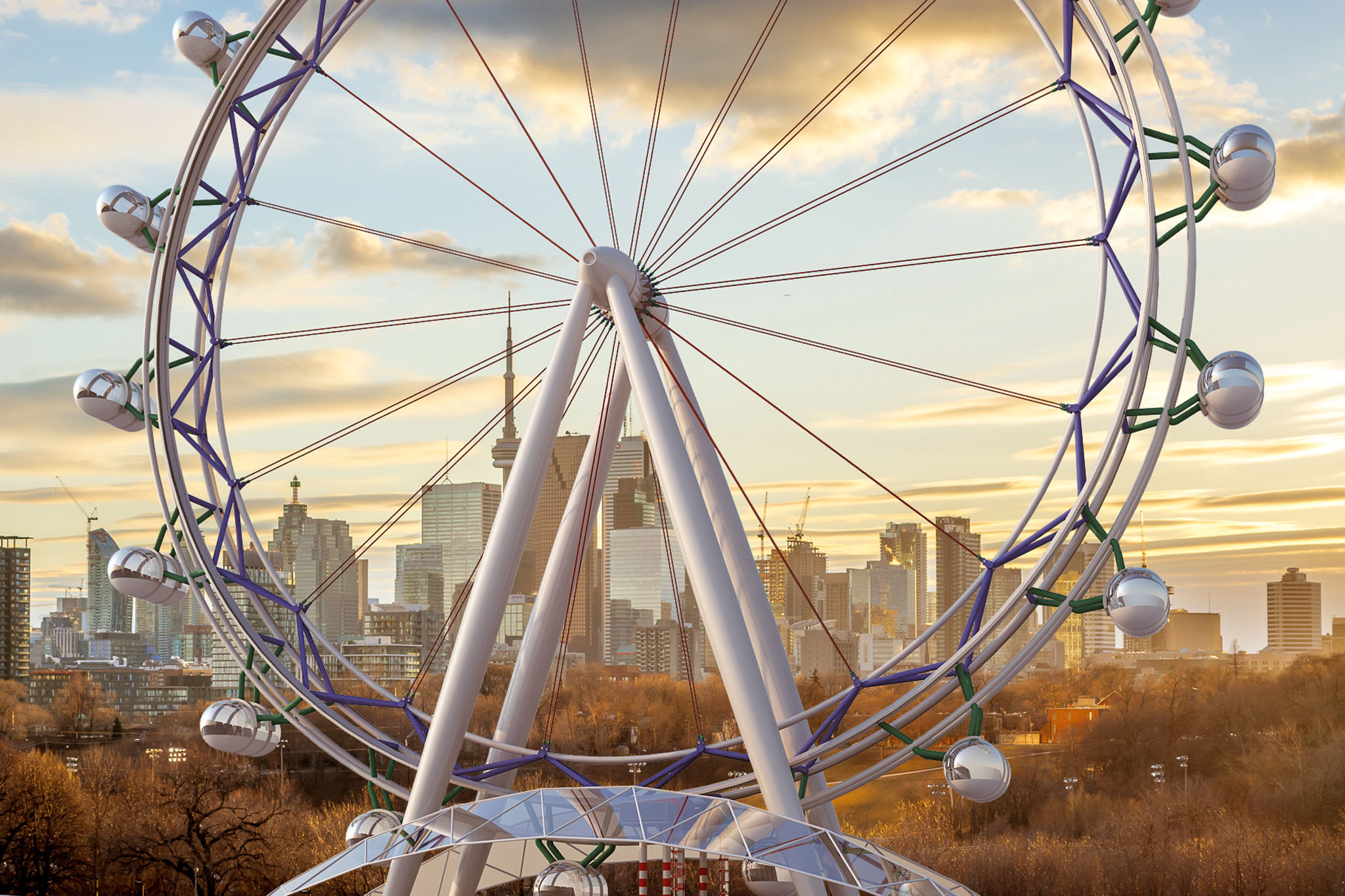Ferris Wheel 3D model_3