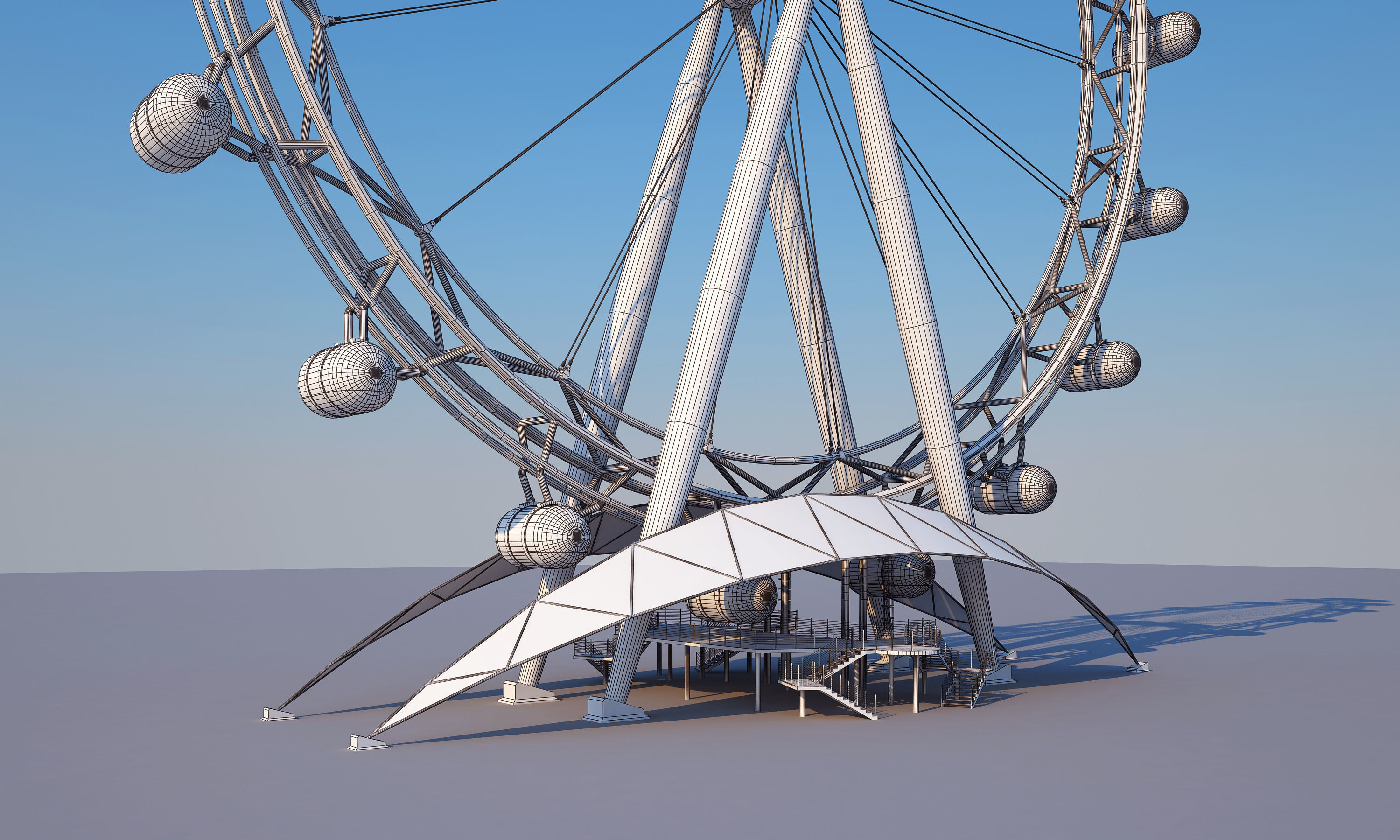 Ferris Wheel 3D model_7