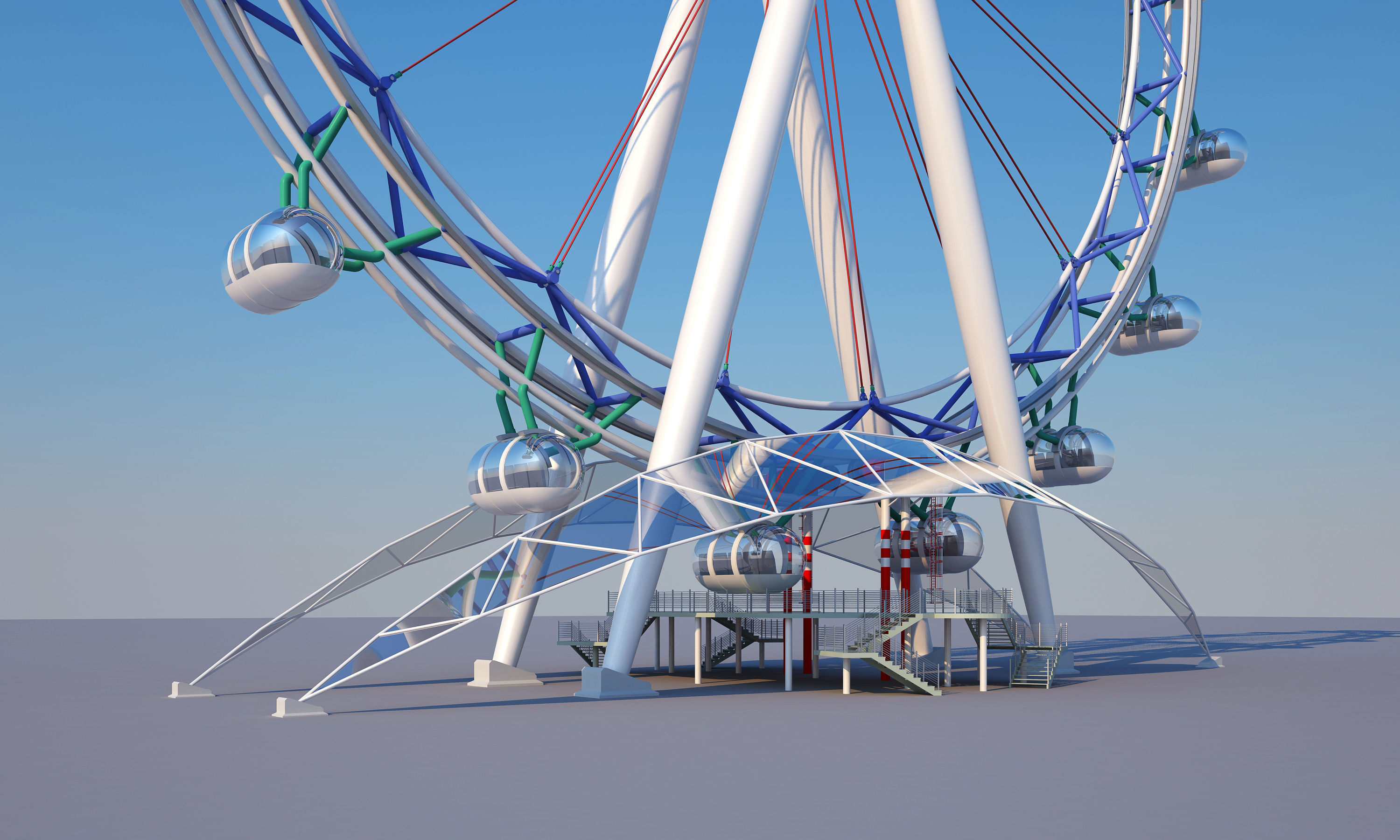 Ferris Wheel 3D model_4