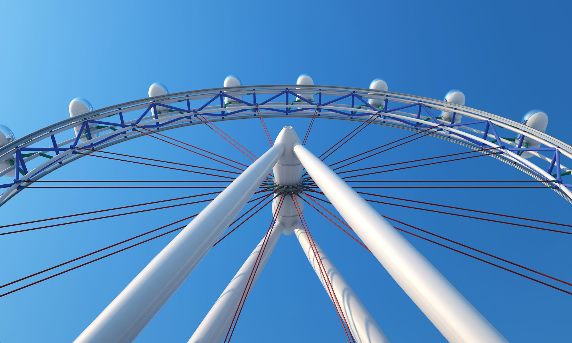 Ferris Wheel 3D model_8