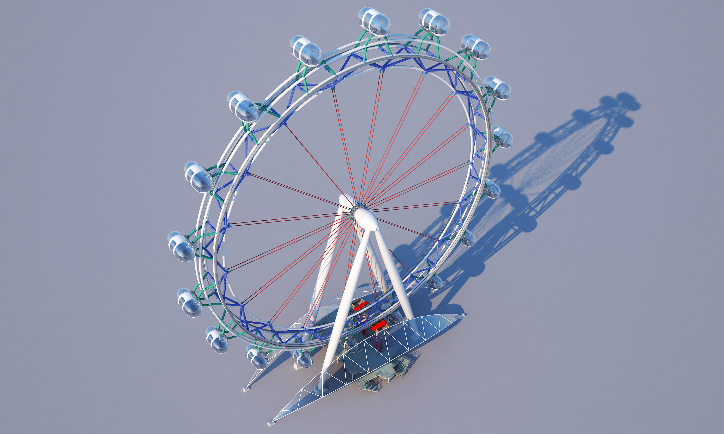 Ferris Wheel 3D model_5