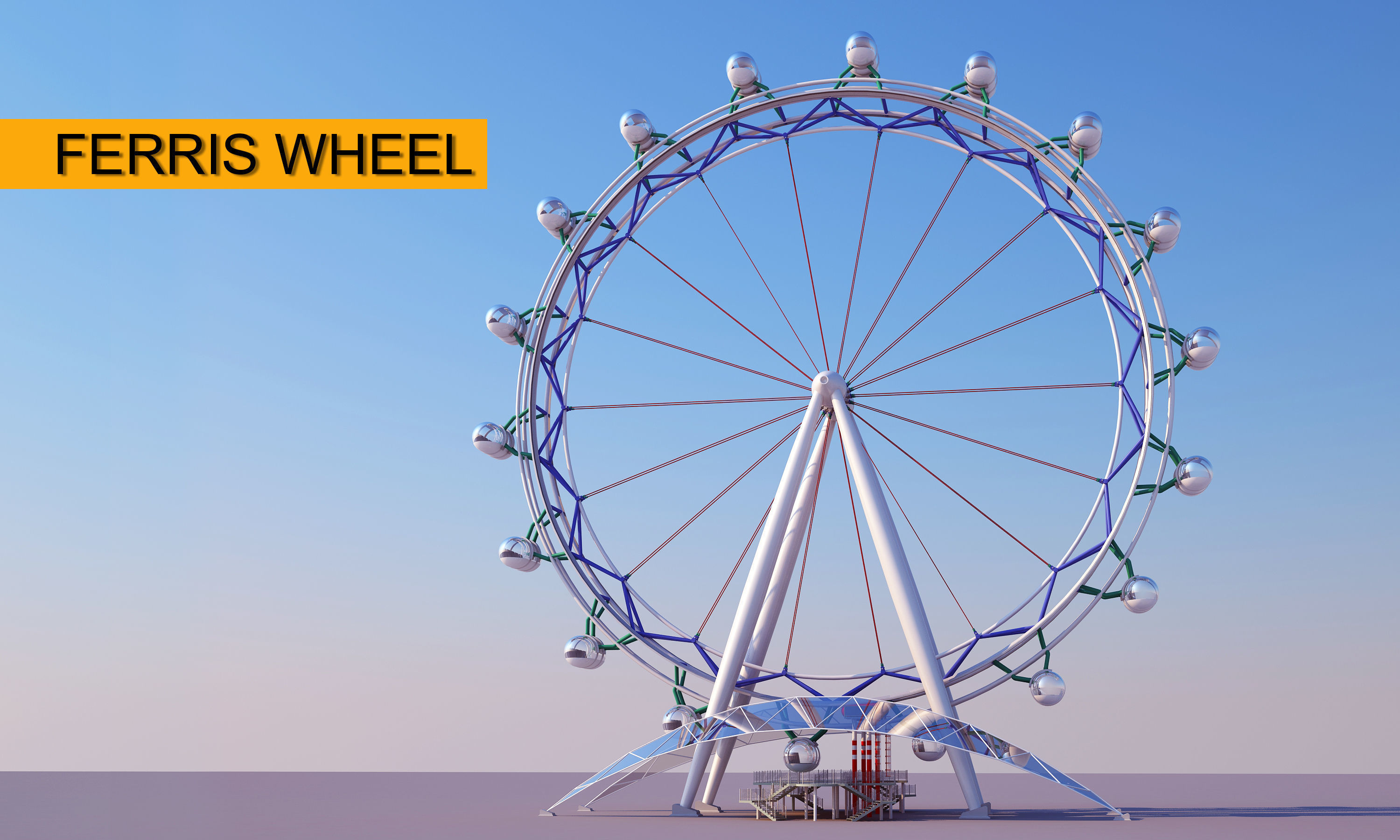 Ferris Wheel 3D model_1