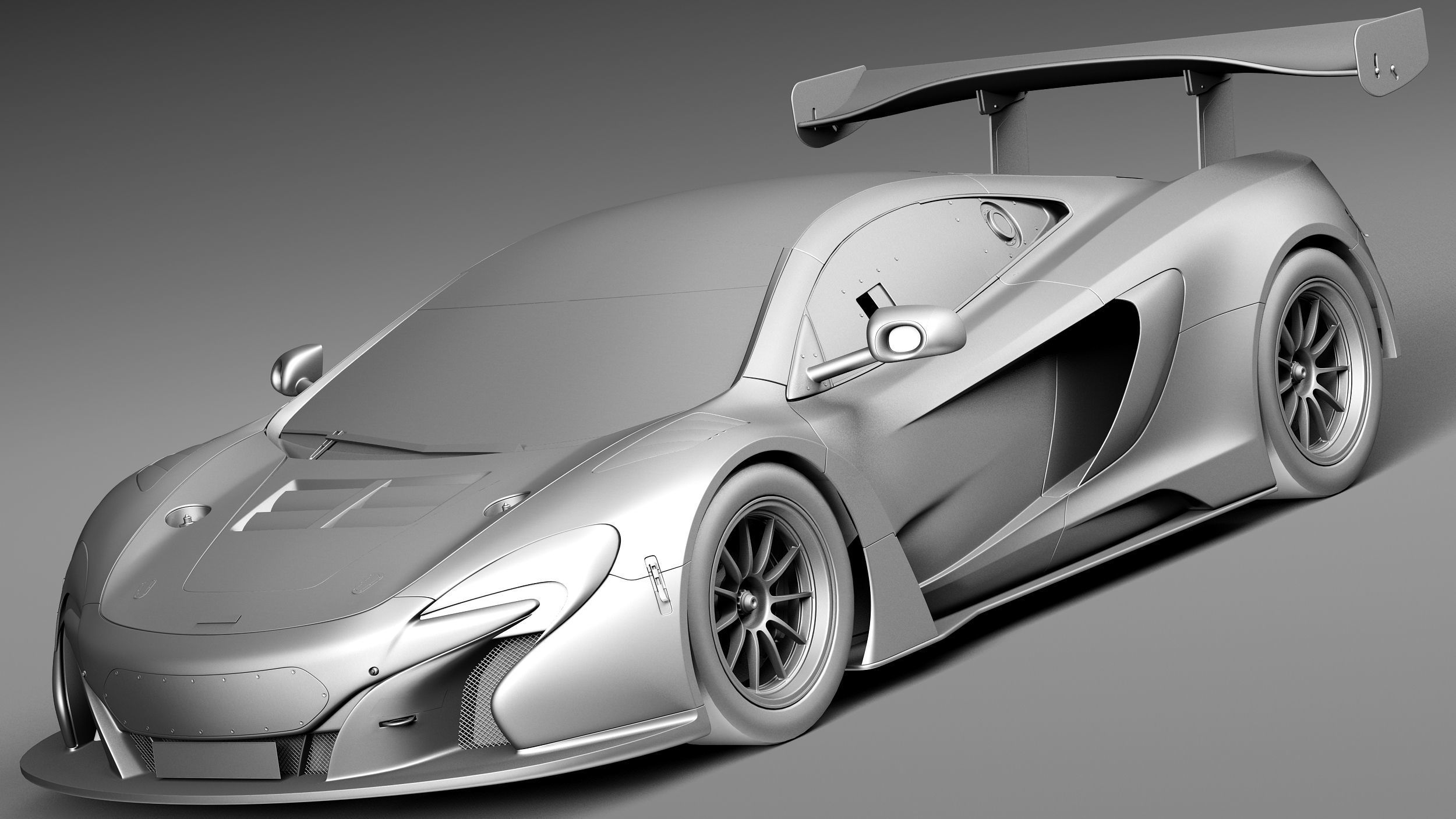 Mclaren 650S GT3 2015 3D model_9
