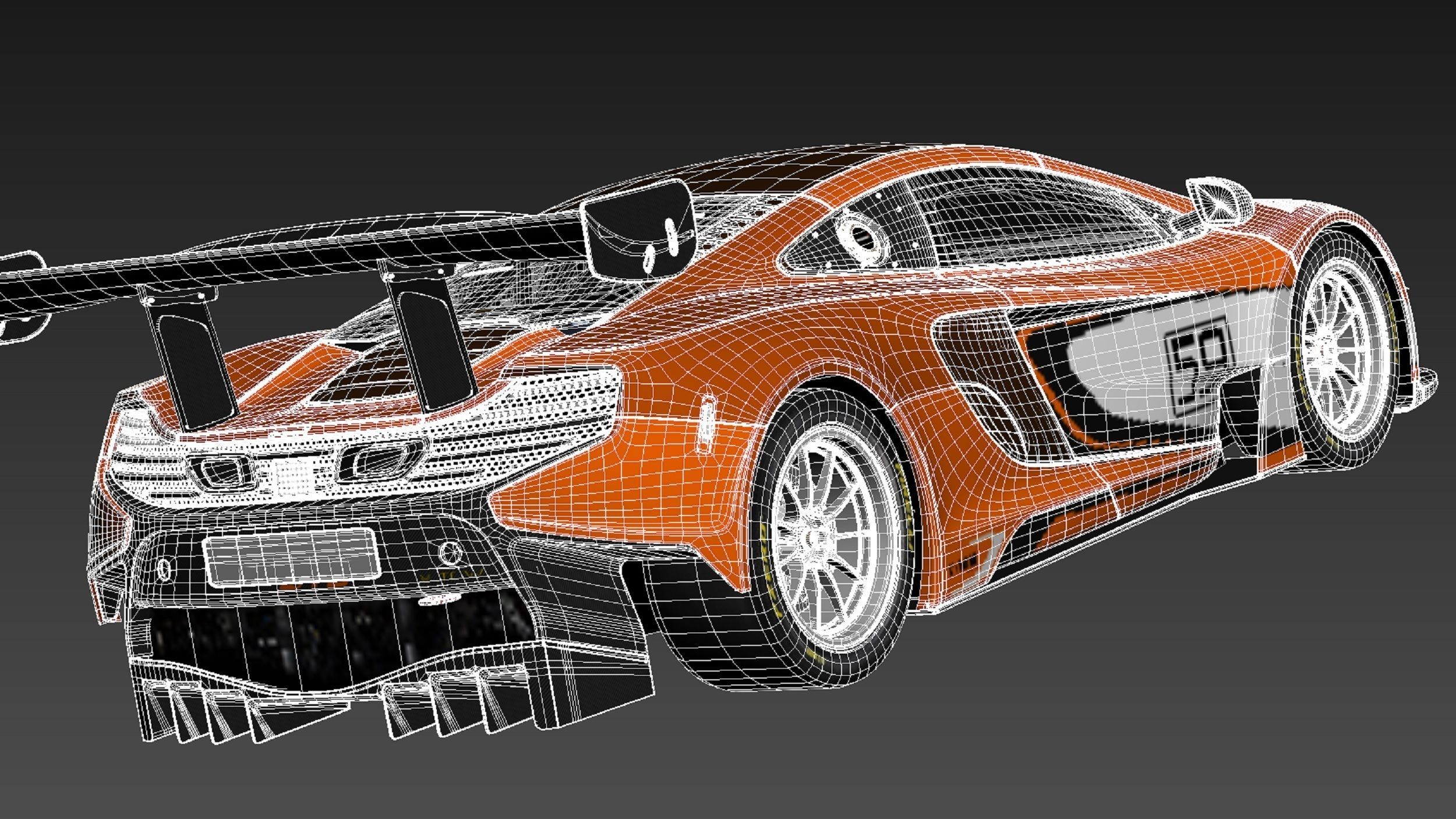 Mclaren 650S GT3 2015 3D model_18