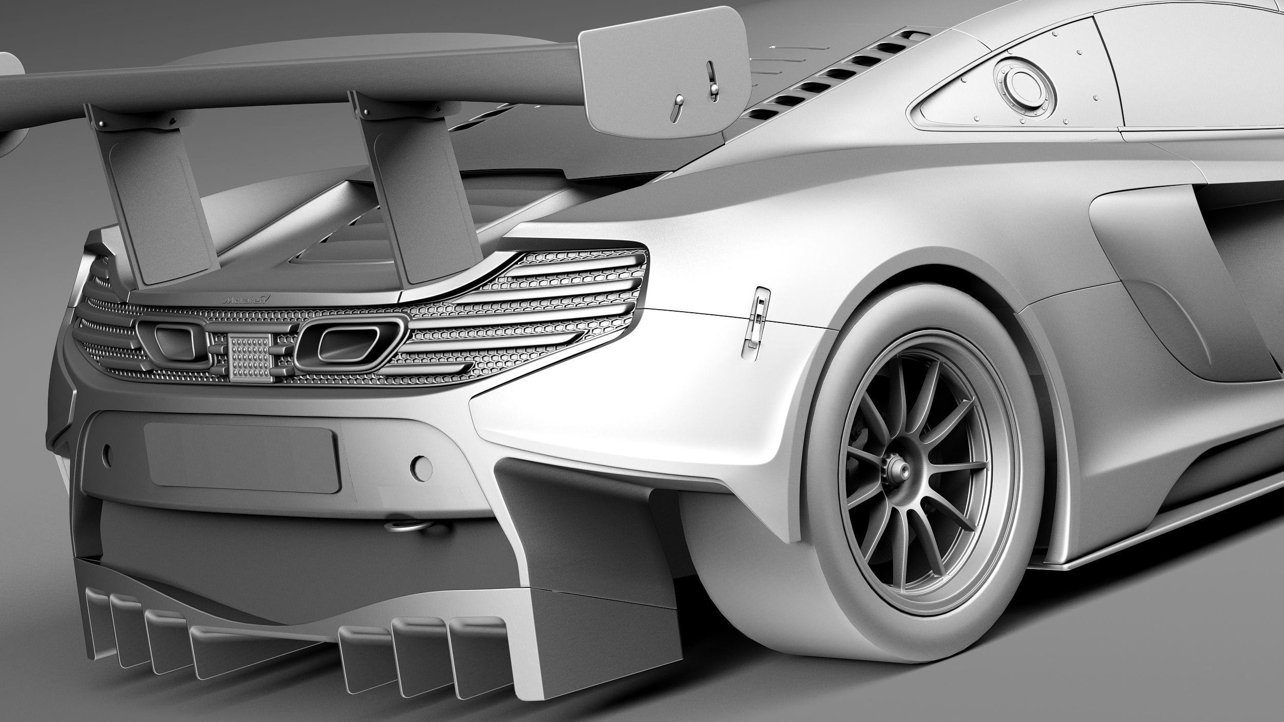 Mclaren 650S GT3 2015 3D model_12