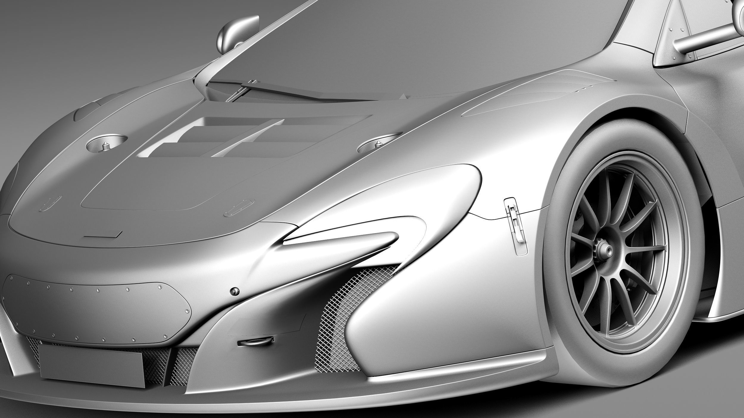 Mclaren 650S GT3 2015 3D model_11