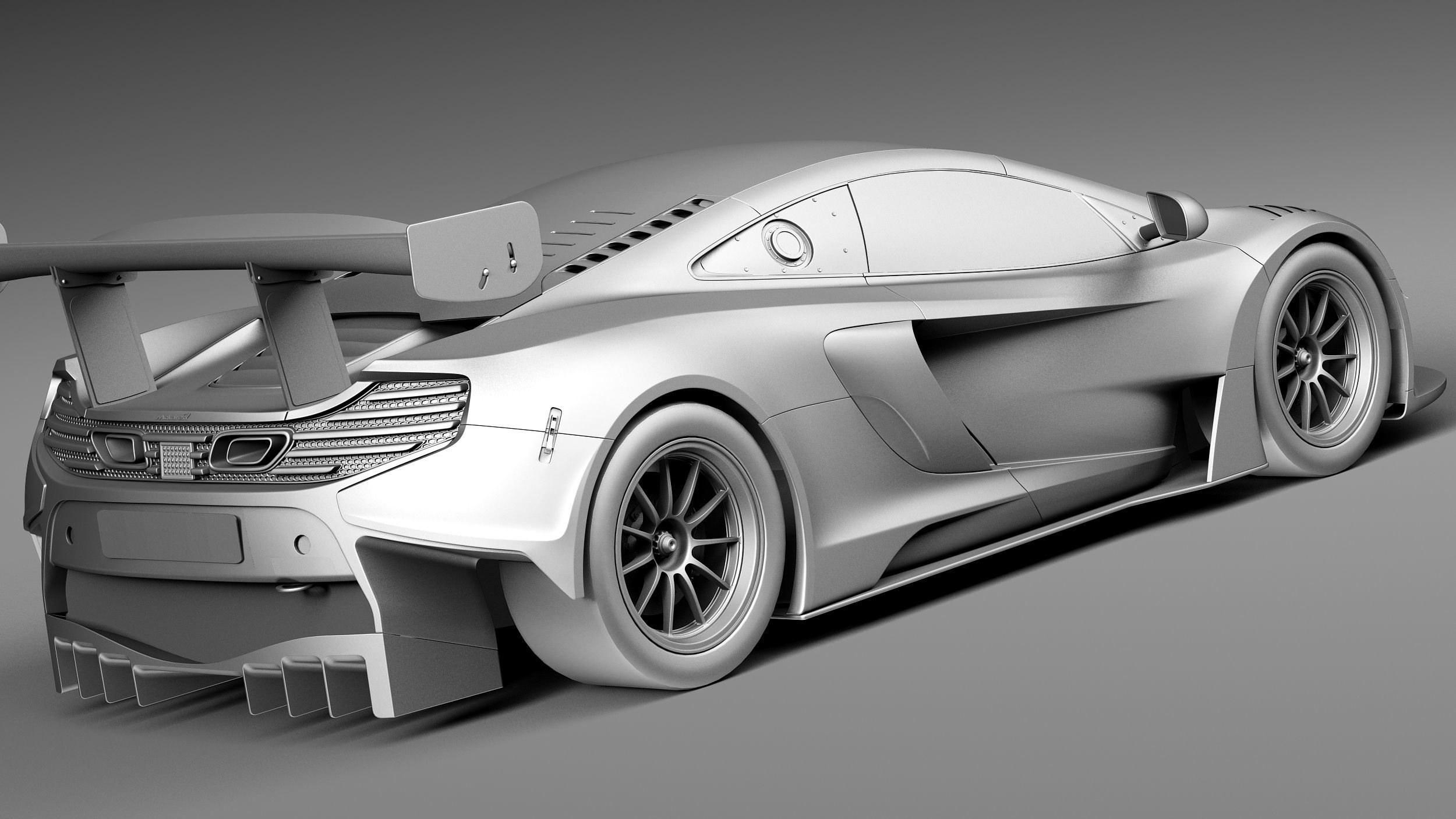 Mclaren 650S GT3 2015 3D model_13