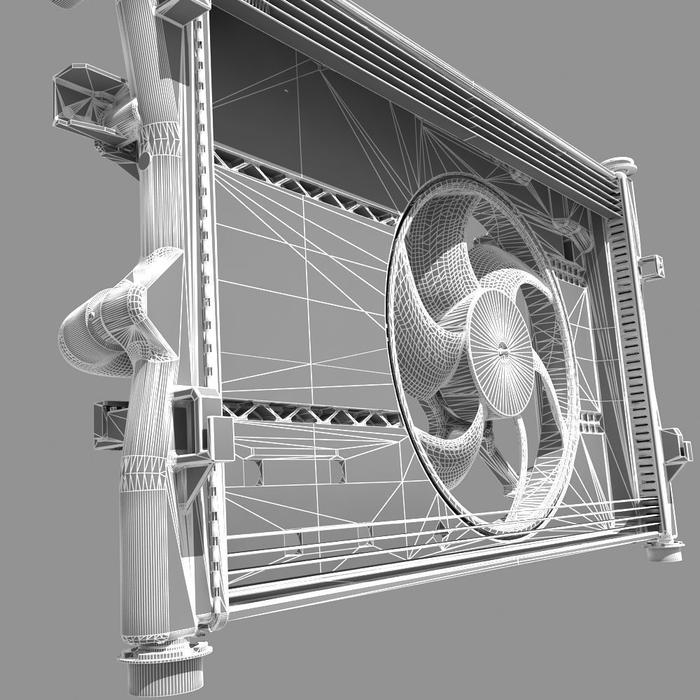 Engine Cooling Fan 3D model_16