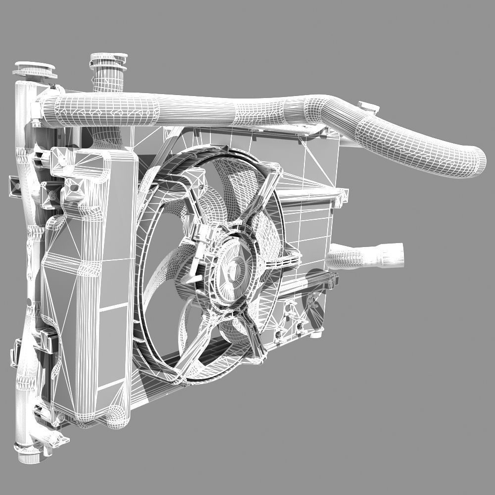 Engine Cooling Fan 3D model_11