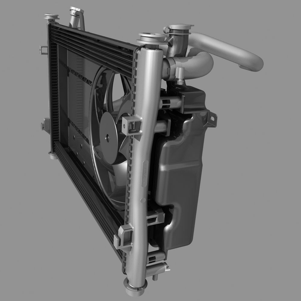 Engine Cooling Fan 3D model_4