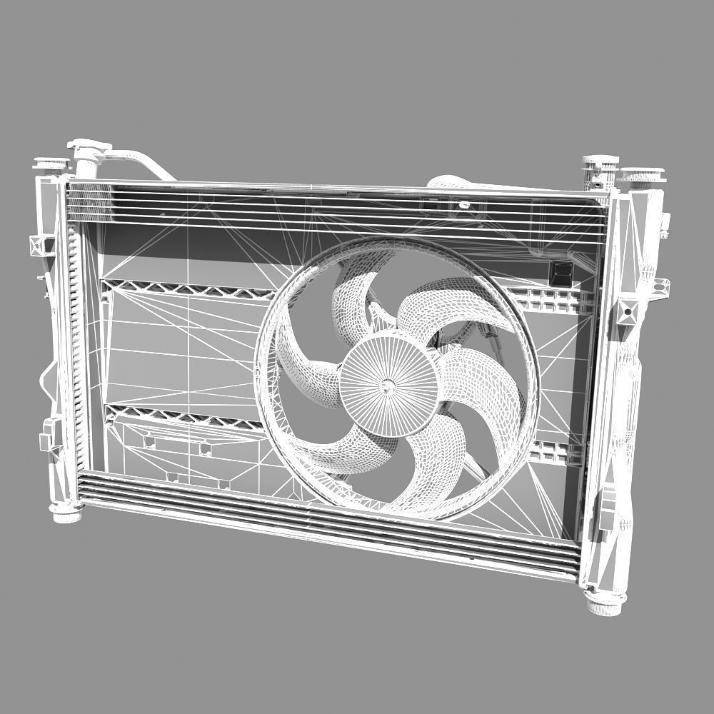 Engine Cooling Fan 3D model_12