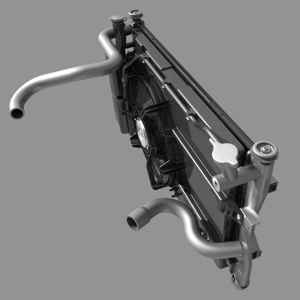 Engine Cooling Fan 3D model_3