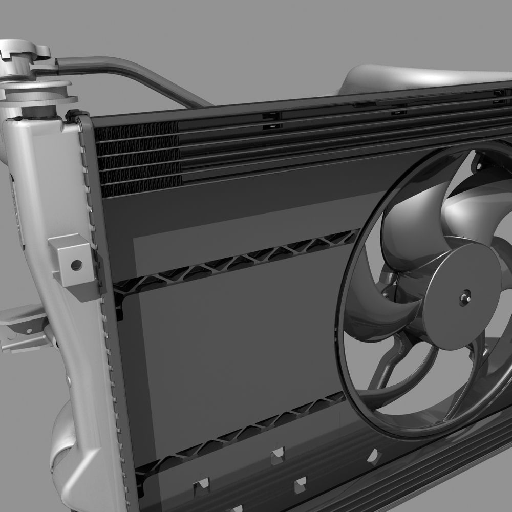 Engine Cooling Fan 3D model_5