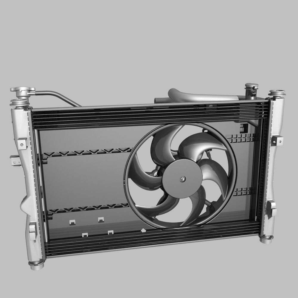Engine Cooling Fan 3D model_2