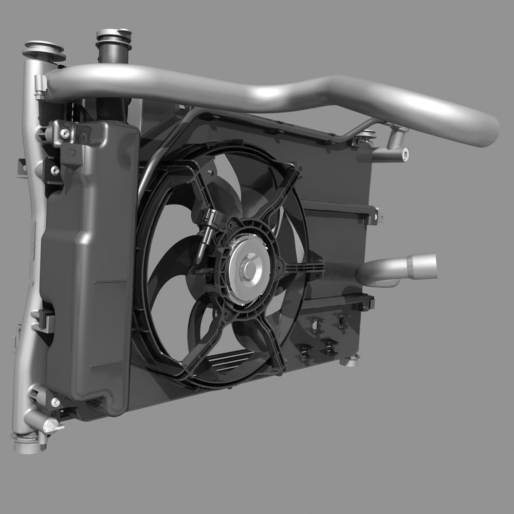 Engine Cooling Fan 3D model_1