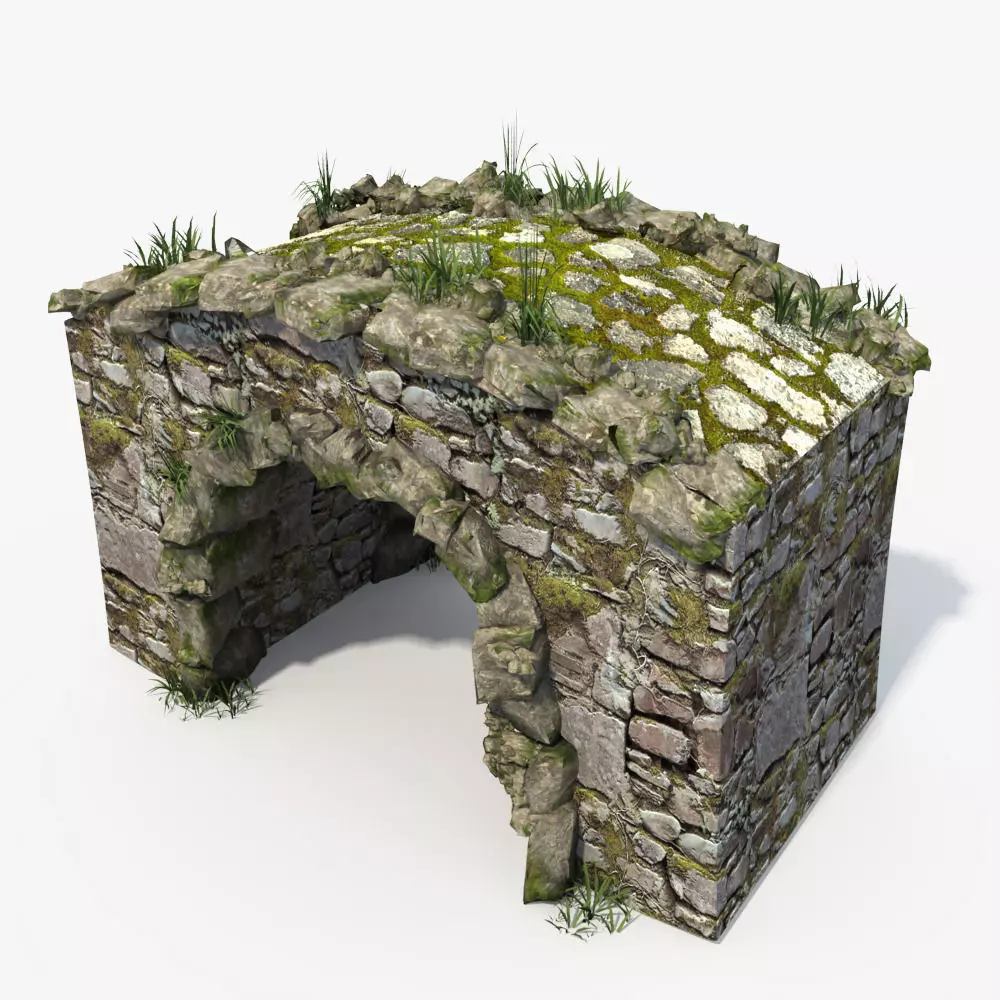 Stone Bridge 3D model_0