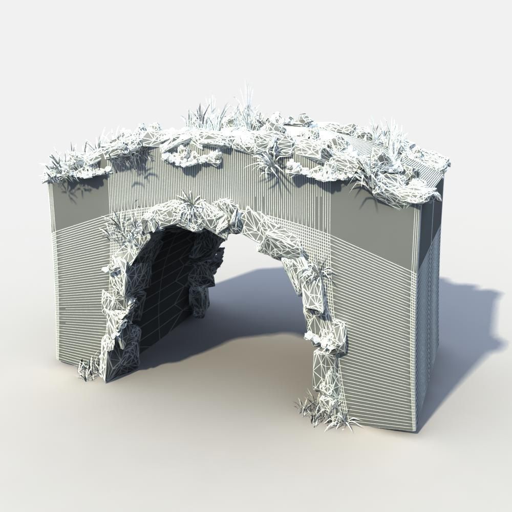 Stone Bridge 3D model_2