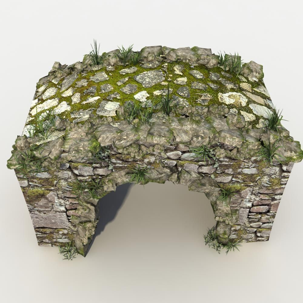 Stone Bridge 3D model_5
