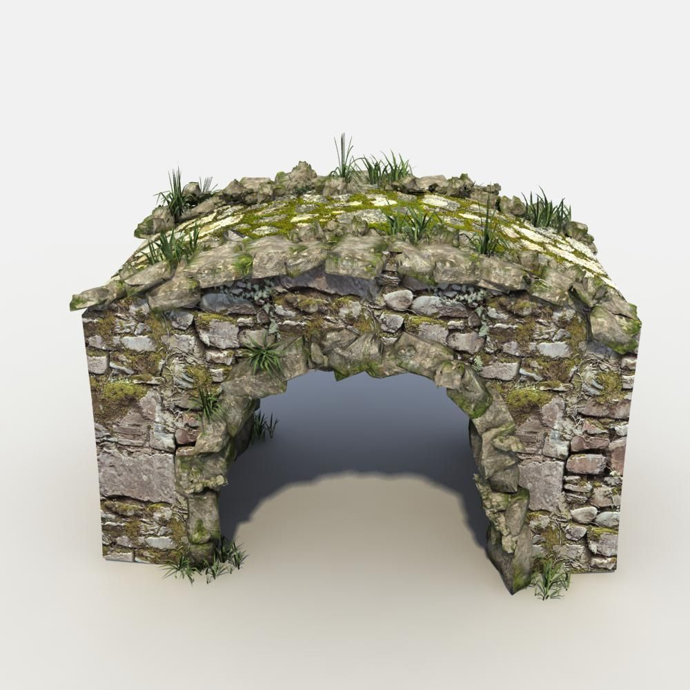 Stone Bridge 3D model_1