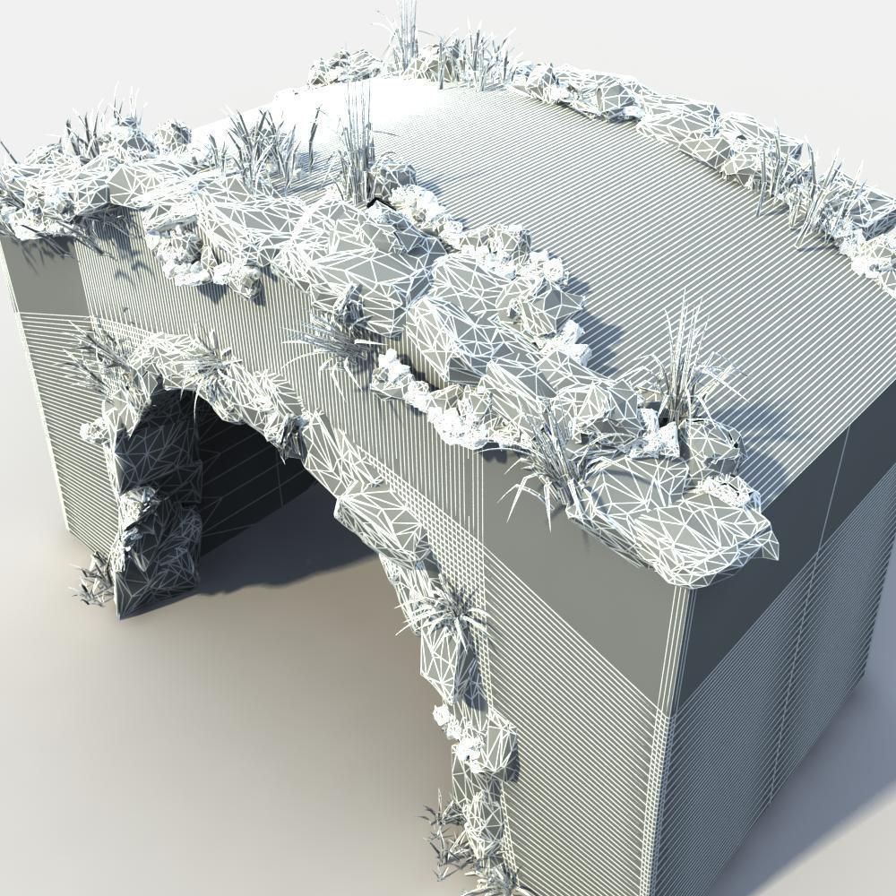 Stone Bridge 3D model_6