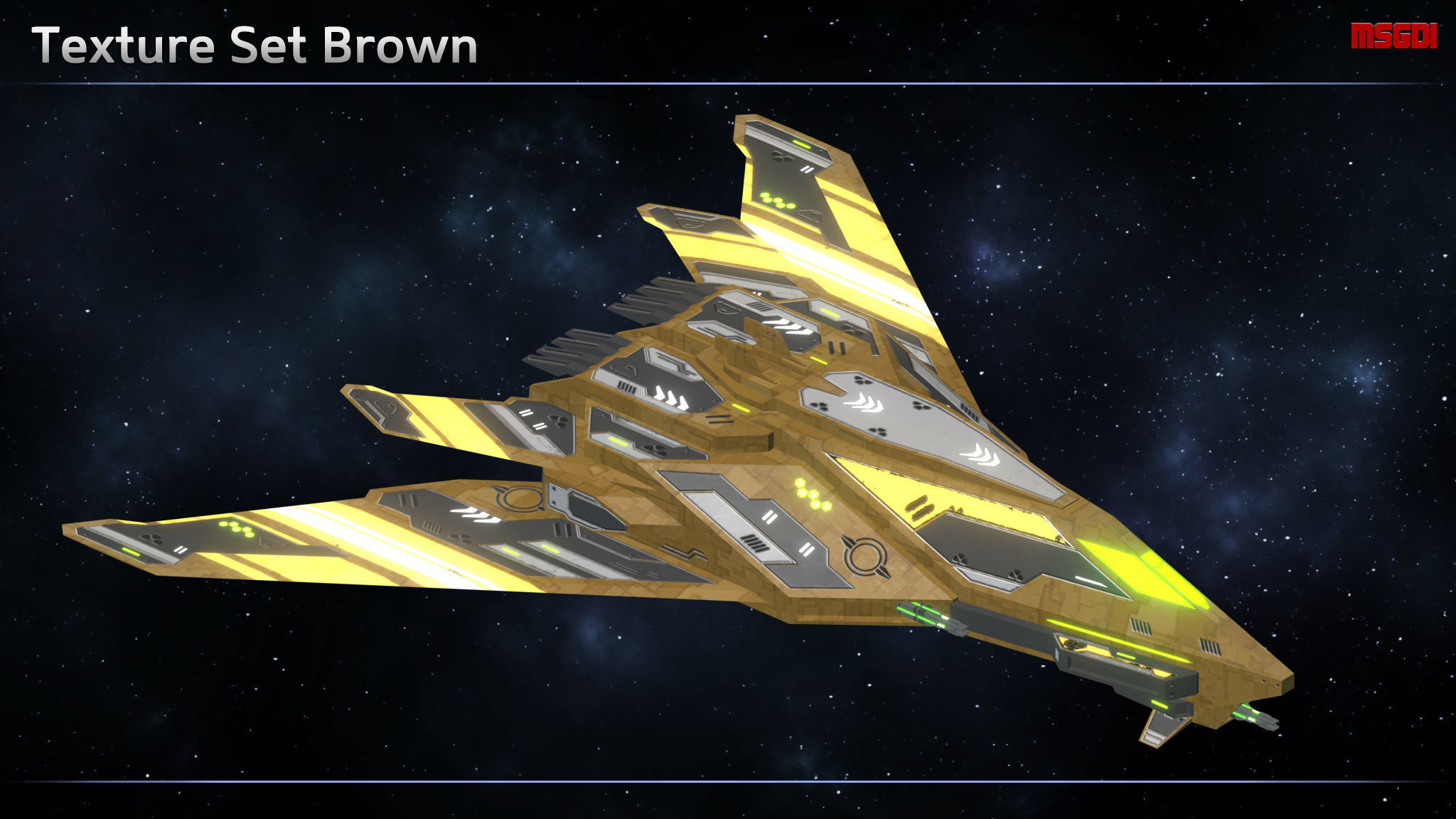 Spaceship Enkar Republic Scout Zarthak Low-poly 3D model_6