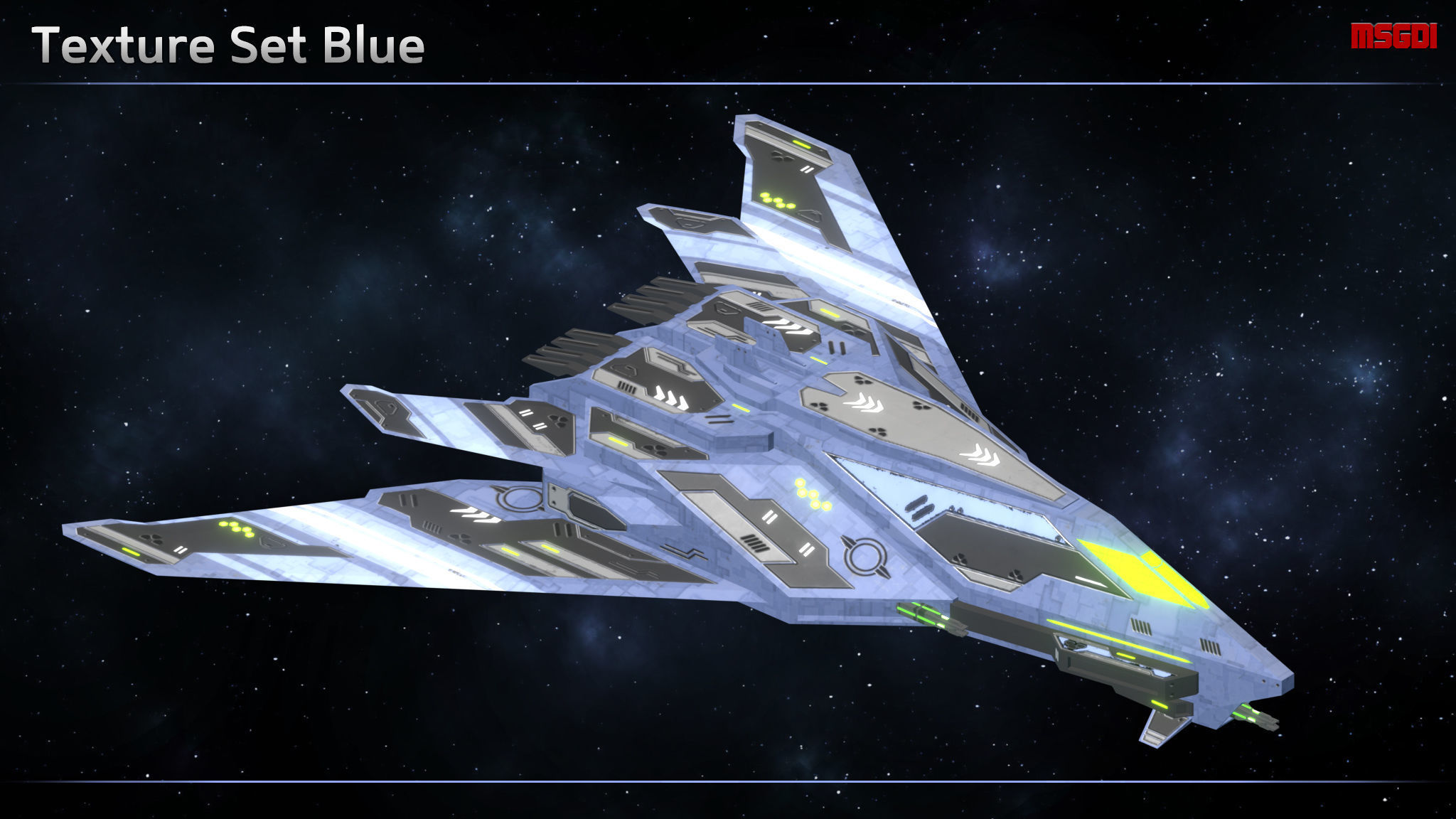 Spaceship Enkar Republic Scout Zarthak Low-poly 3D model_5