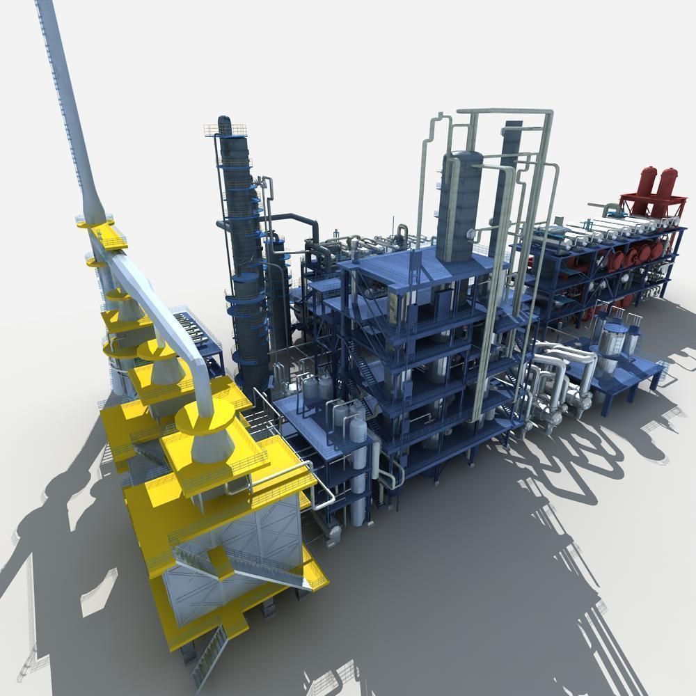 Refinery oil 3D model_6