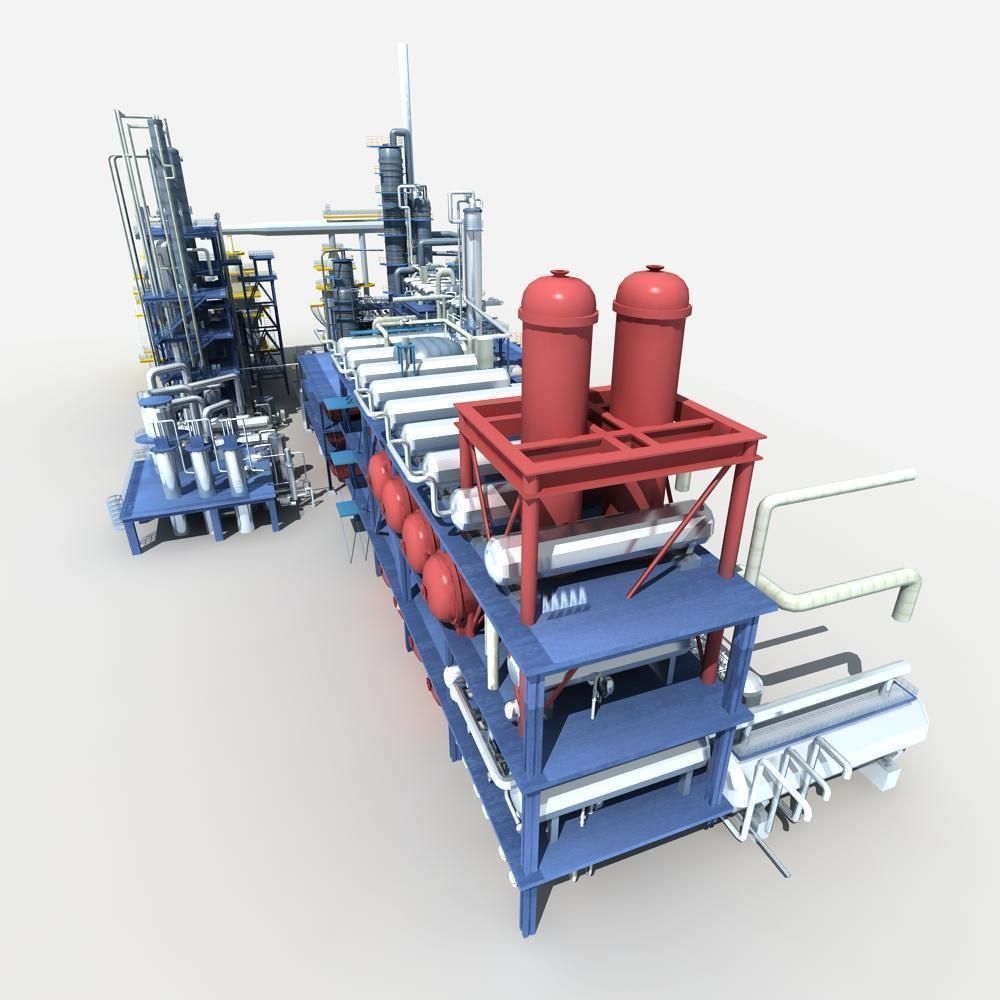 Refinery oil 3D model_3