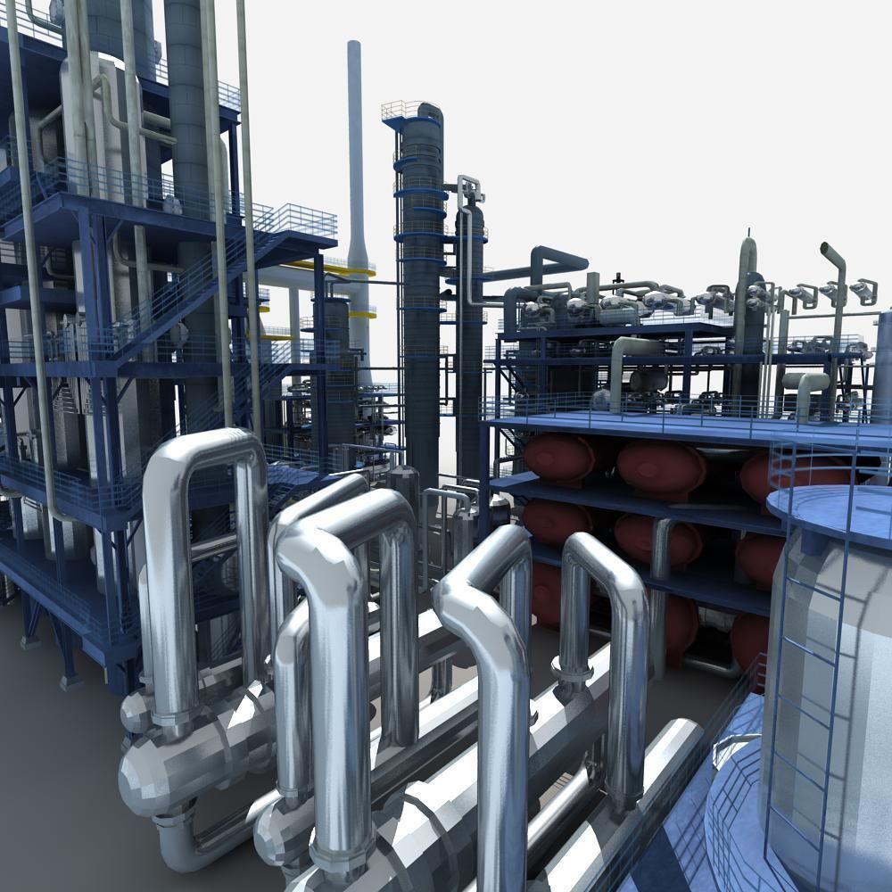 Refinery oil 3D model_9