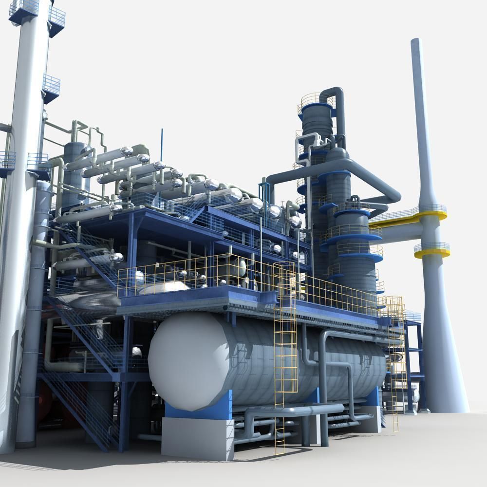 Refinery oil 3D model_10