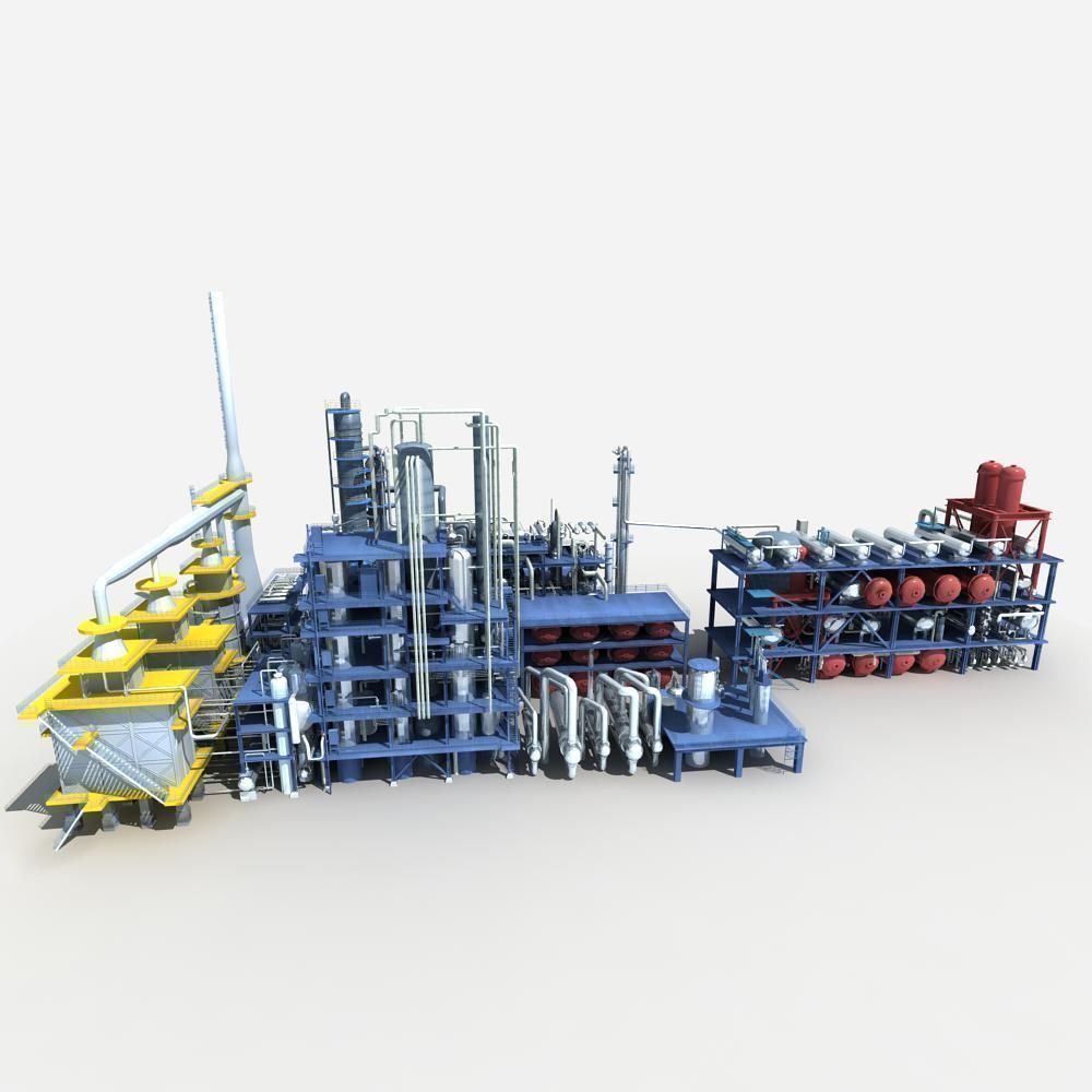 Refinery oil 3D model_7