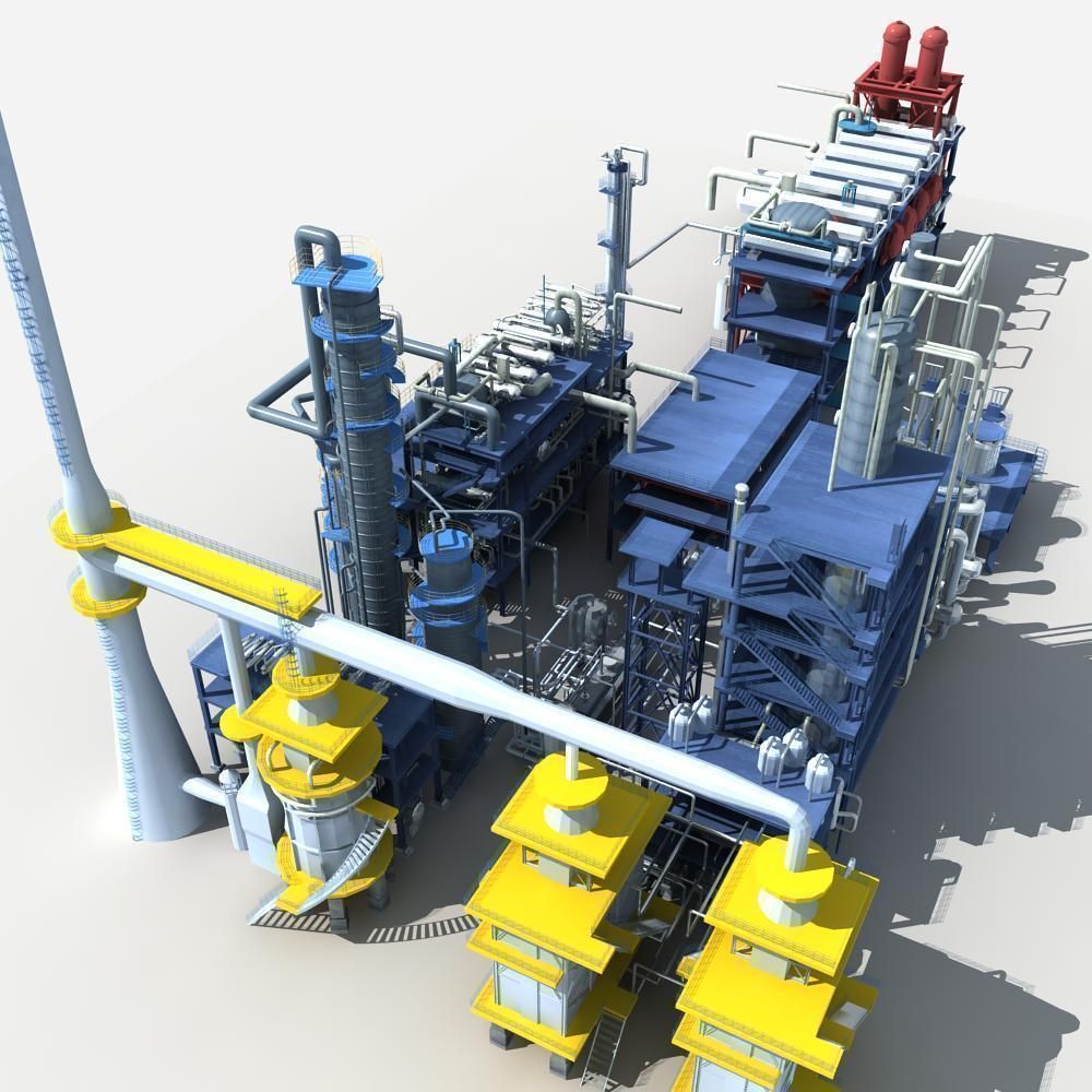 Refinery oil 3D model_17