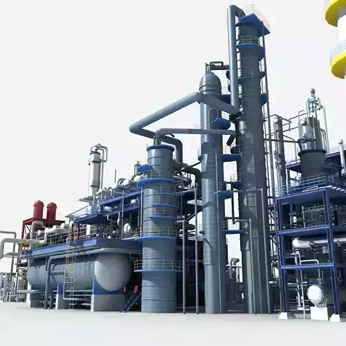 Refinery oil 3D model