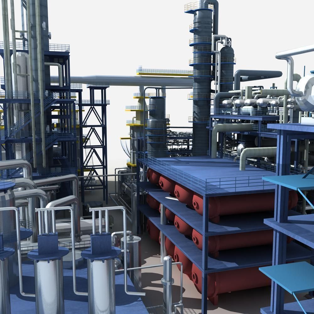 Refinery oil 3D model_16