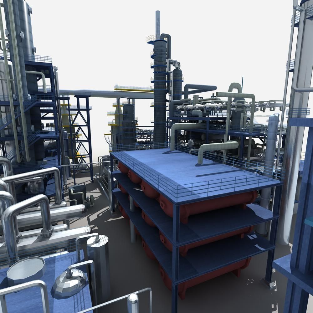 Refinery oil 3D model_11