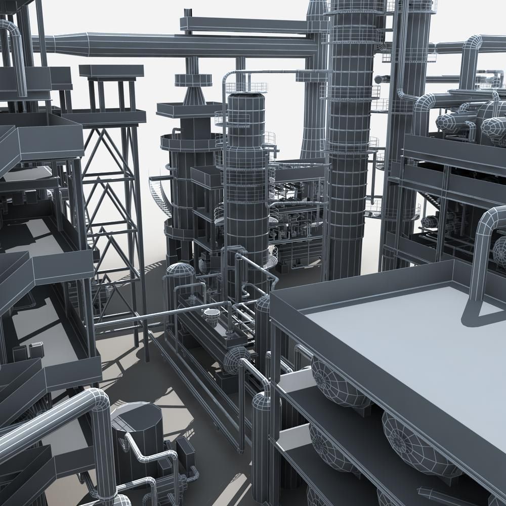 Refinery oil 3D model_14