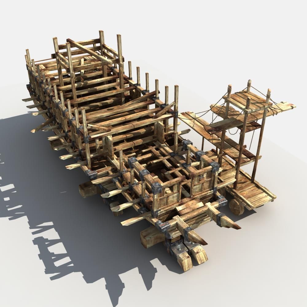 Ship is being Built 3D model_3