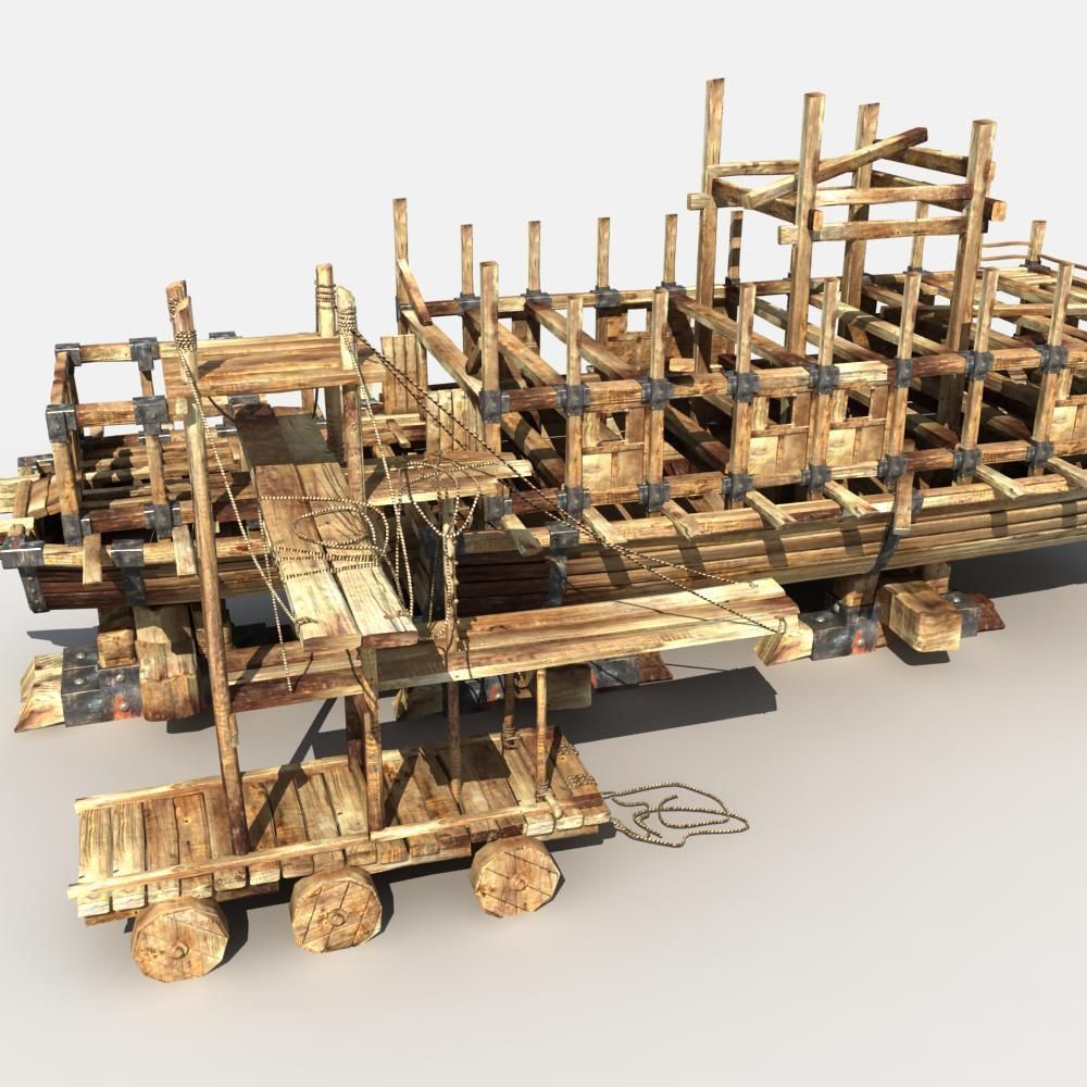 Ship is being Built 3D model_9