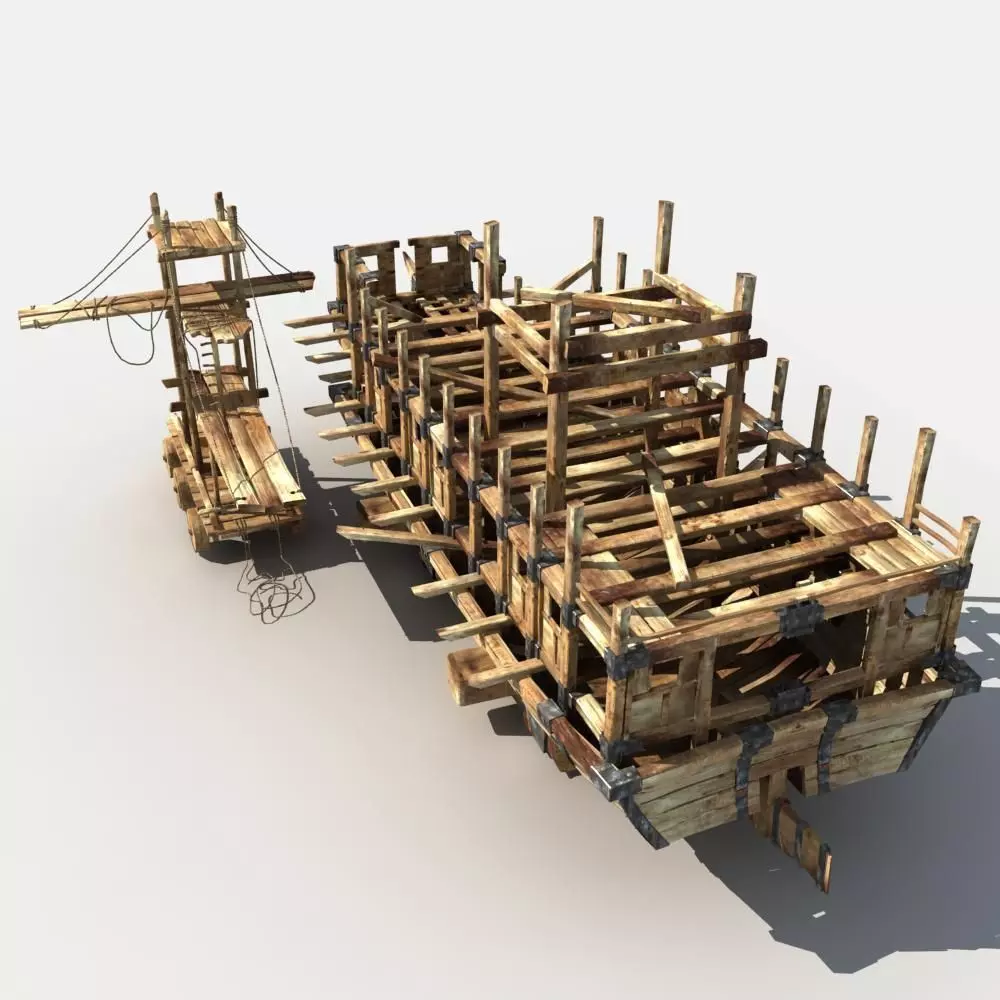 Ship is being Built 3D model_0