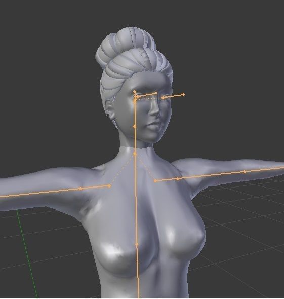 Katherine 3d female mesh avatar rigged Low-poly 3D model_3