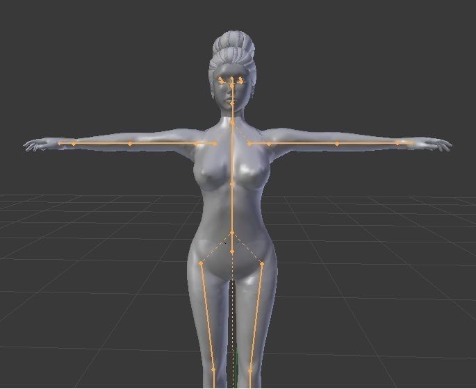 Katherine 3d female mesh avatar rigged Low-poly 3D model_2