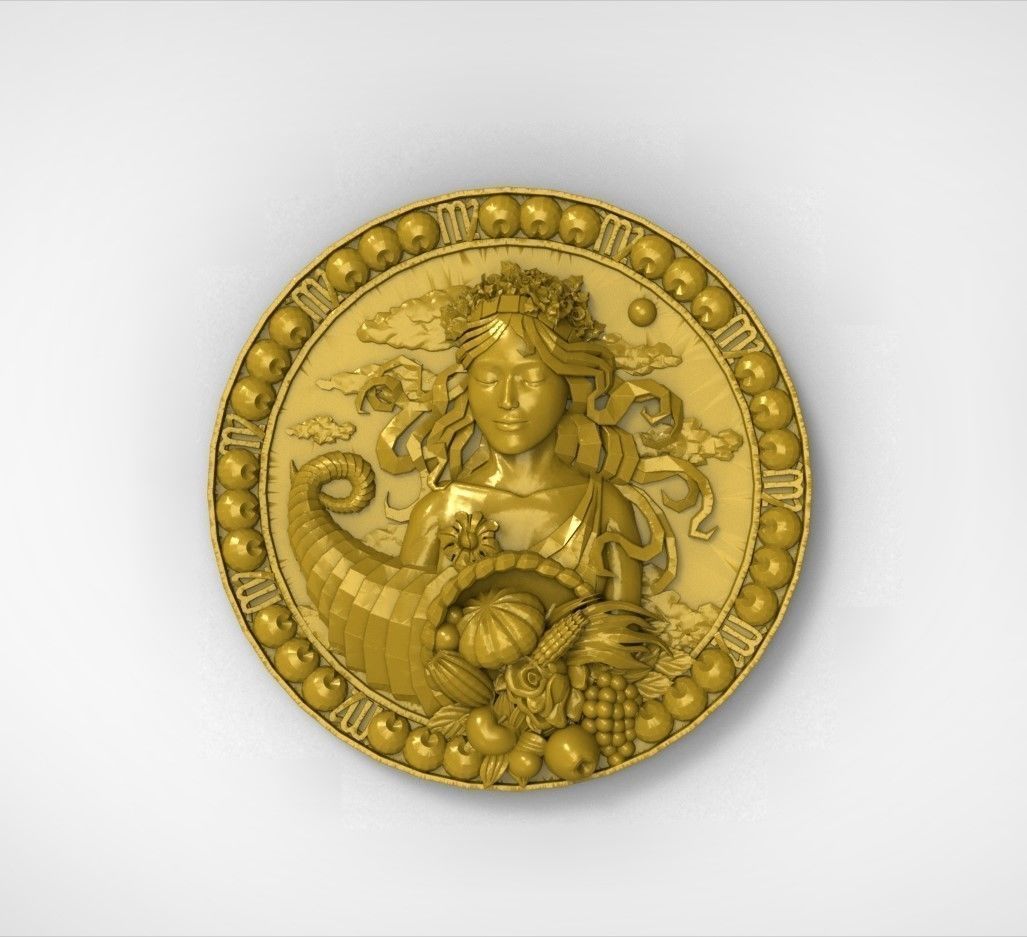 3D model of the twelve symbols of the zodiac 3D print model_10